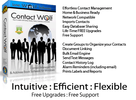 Contact Wolf Contact Management Address Book Software Box Image