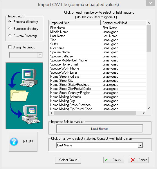 Import CSV 