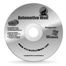 Automotive Wolf Vehicle Maintenance Log Software CDROM