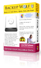 Backup Wolf Backup Software Product Box