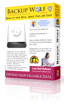 Backup Wolf Backup Software Product Box